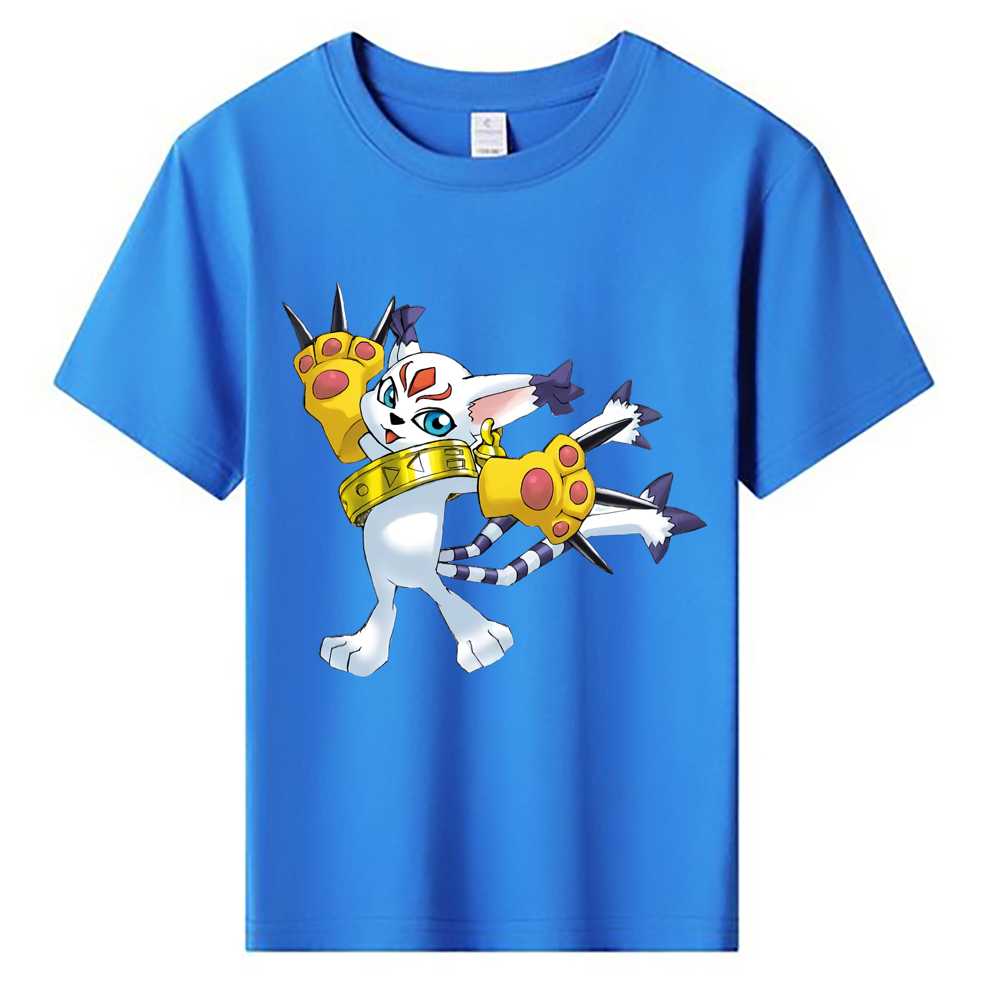 （画像用） Digimon デジタルモンスター/デジモン 綿100％キッズTシャツ（フロントプリント）